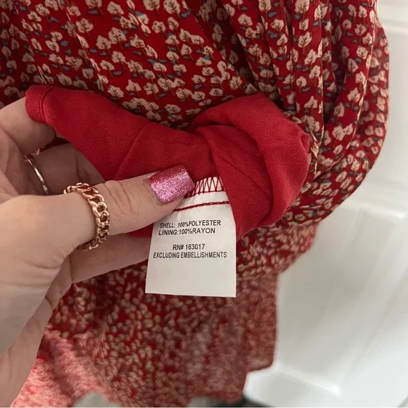 Princess Polly Red Sundress with Spaghetti Straps and Sleeveless Design - Picture 8 of 10